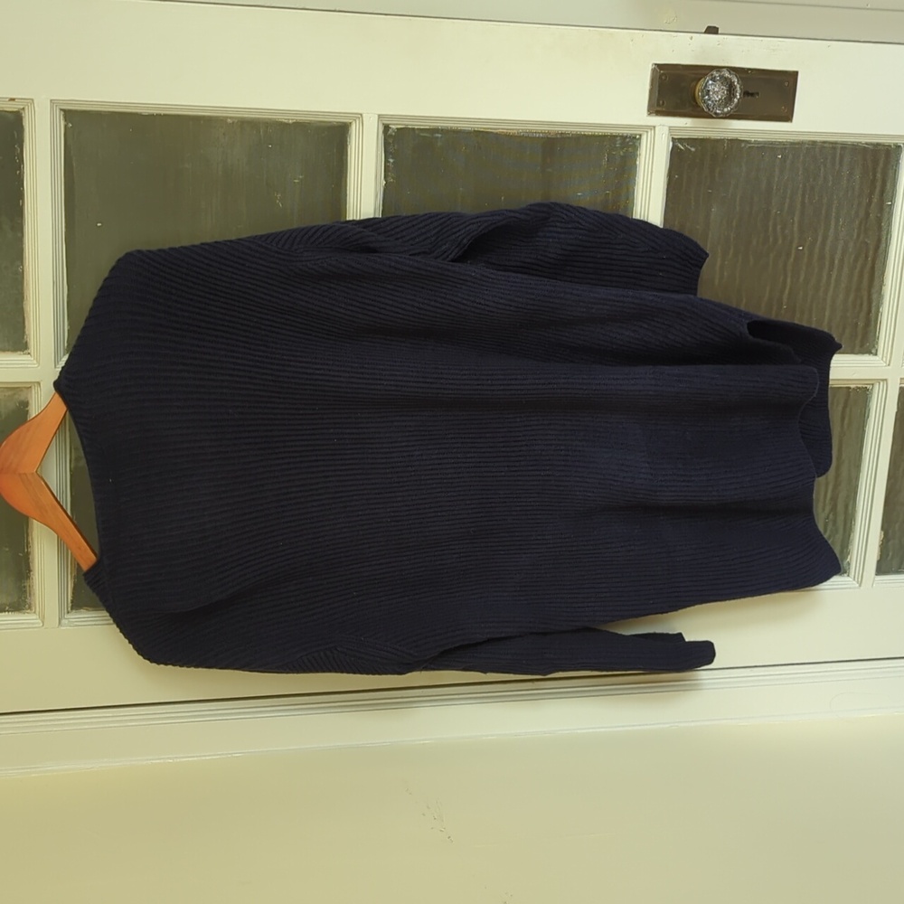 Partners Ribbed Navy Cardigan - Picture 3 of 4